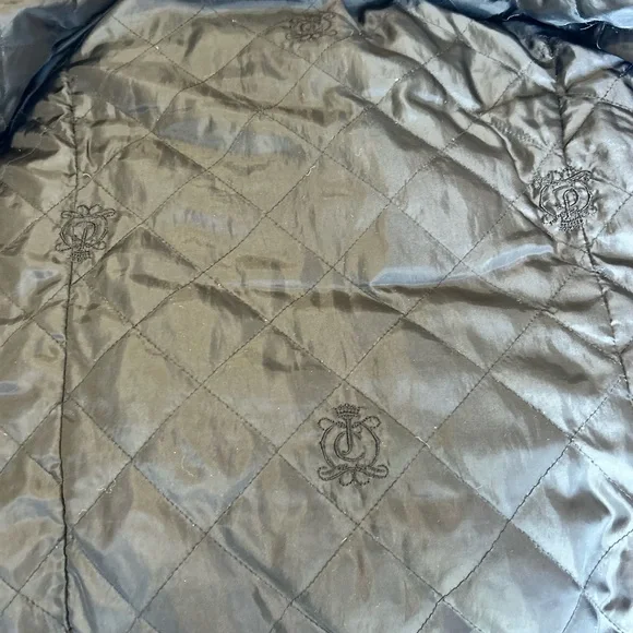 Juicy Couture Black Quilted Puffer Jacket with fur hood - Picture 6 of 6